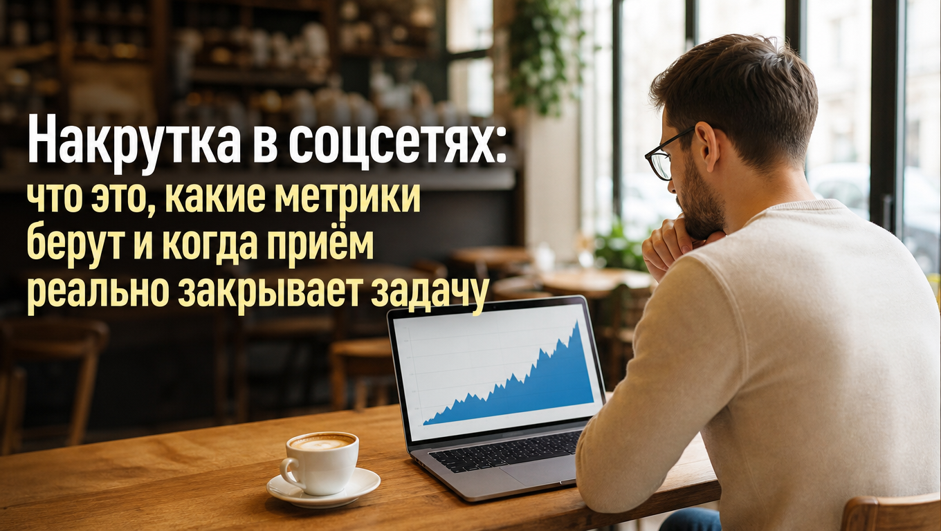 Накрутка в соцсетях: что это, какие метрики берут и когда приём реально закрывает задачу